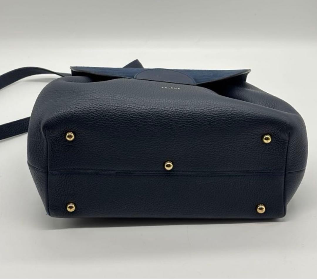 POLENE Num ro Un 2WAY shoulder handbag leather suede navy from Japan