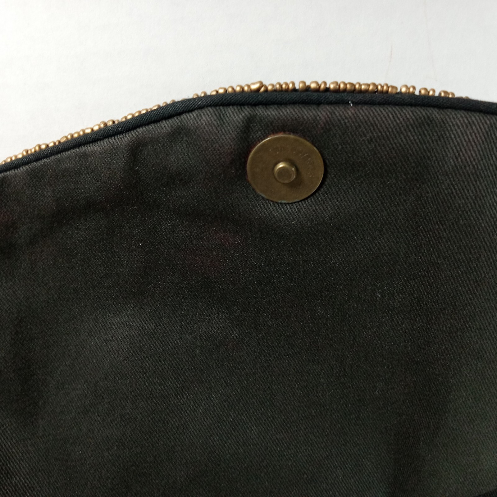 CHICOS PURSE BEADED SEQUINS Clutch GOLD CHAIN STRAP