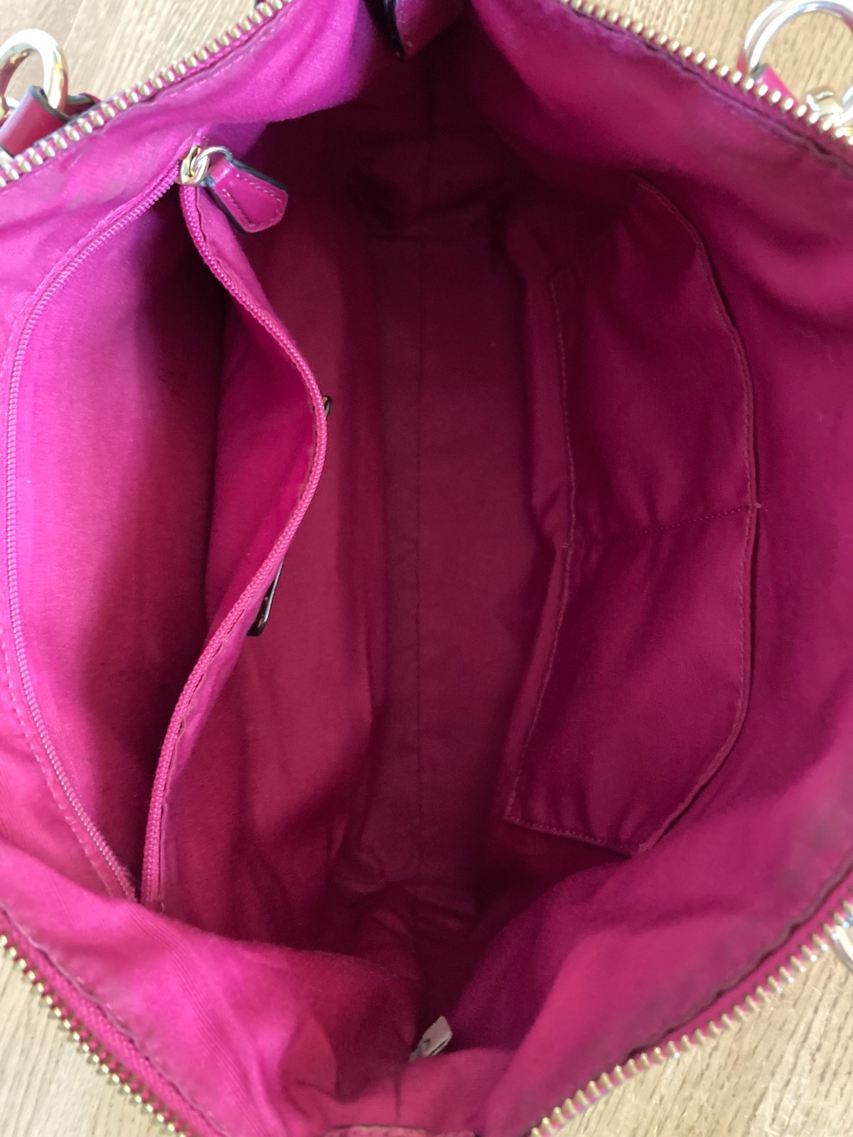 Coach F36675 Kelsey Pebbled Leather Berry Pink Satchel Dbl Handle Purse No Tag