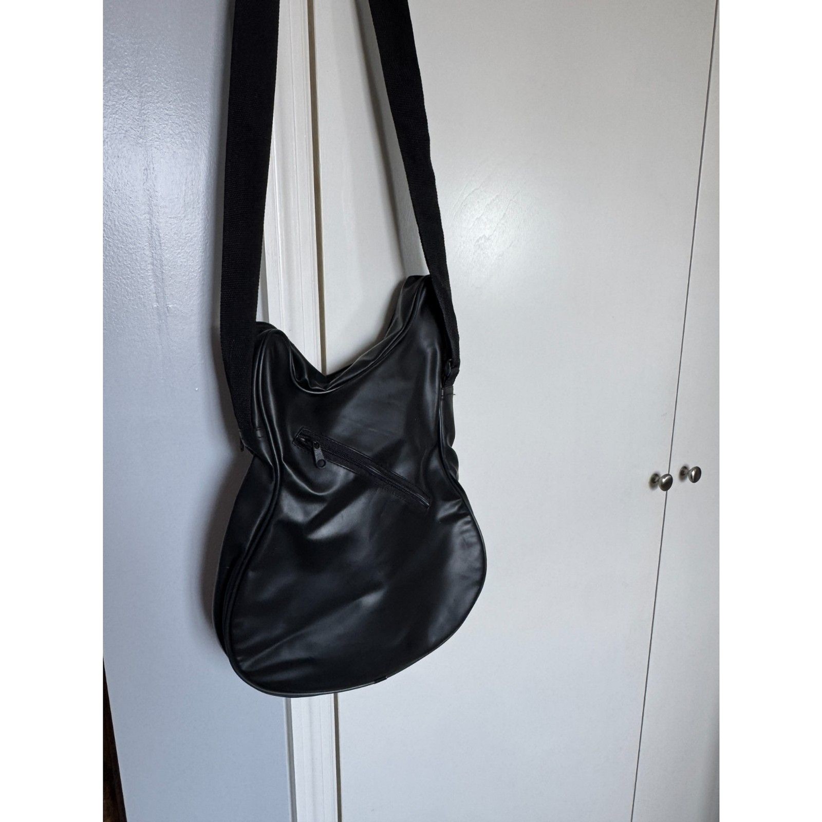 Unique Punk Realistic Guitar Shoulder Crossbody Purse Red and Black Bag