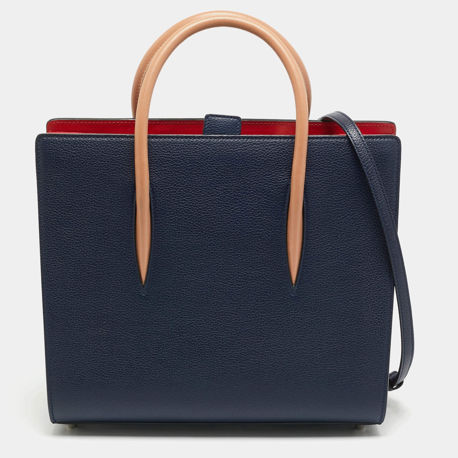 Christian Louboutin Paloma Medium Tricolor Leather and Patent Leather Tote