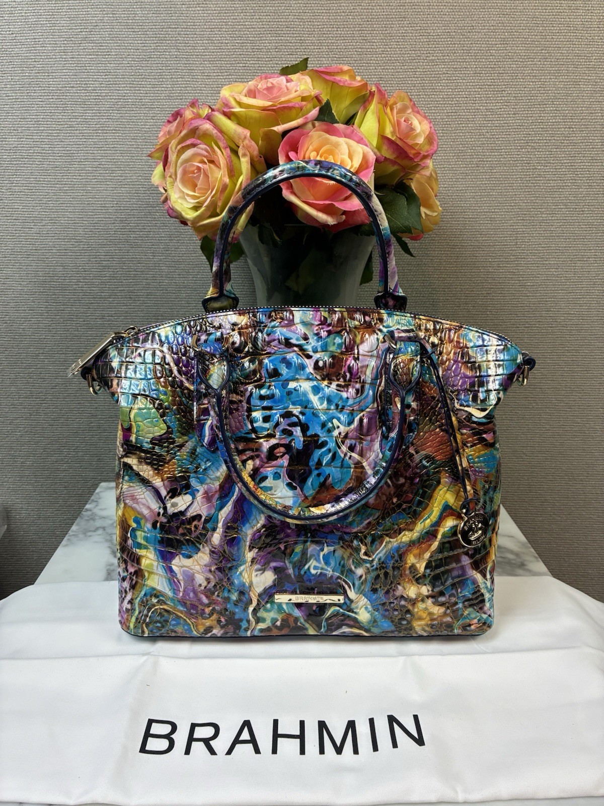 Brahmin Euphoria Melbourne Multicolor Duxbury Bag – NWT & Dustbag 🔥 🔥 🔥