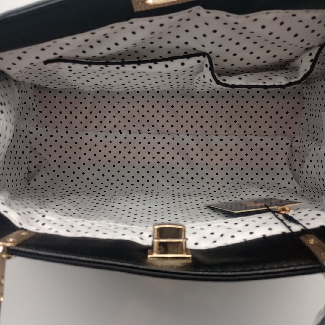 Vanessa Williams Posh Black Satchel Handbag Purse Inc Dust Bag New With Tags