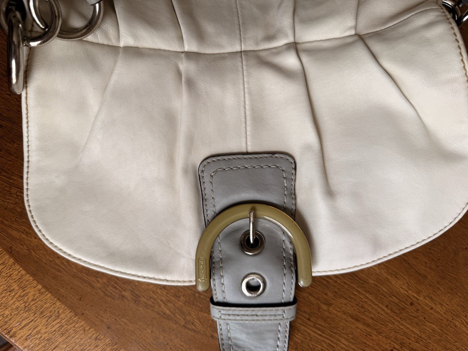 Coach Soho Buckle Shoulder Bag Y2K Ivory & Gray Women’s Shoulder Bag