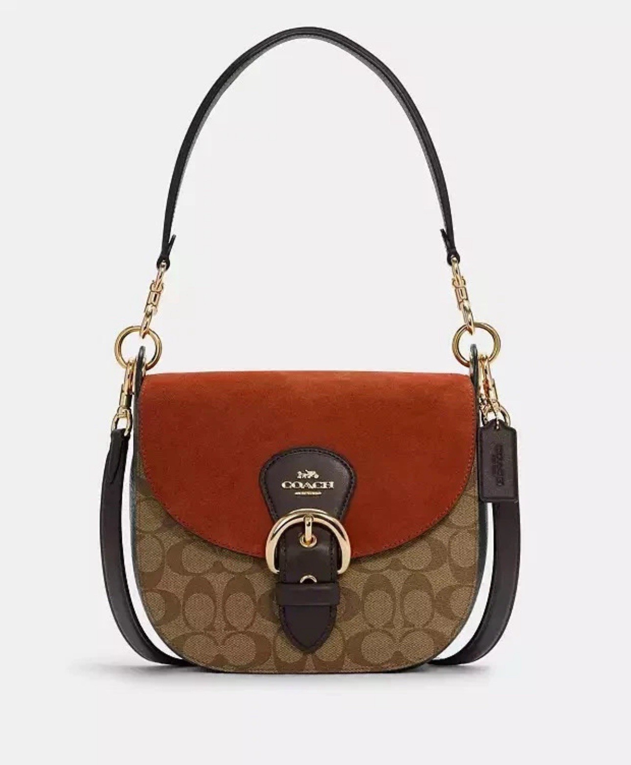 NWT Coach Kleo Shoulder Bag 23 in Signature Canvas C5692