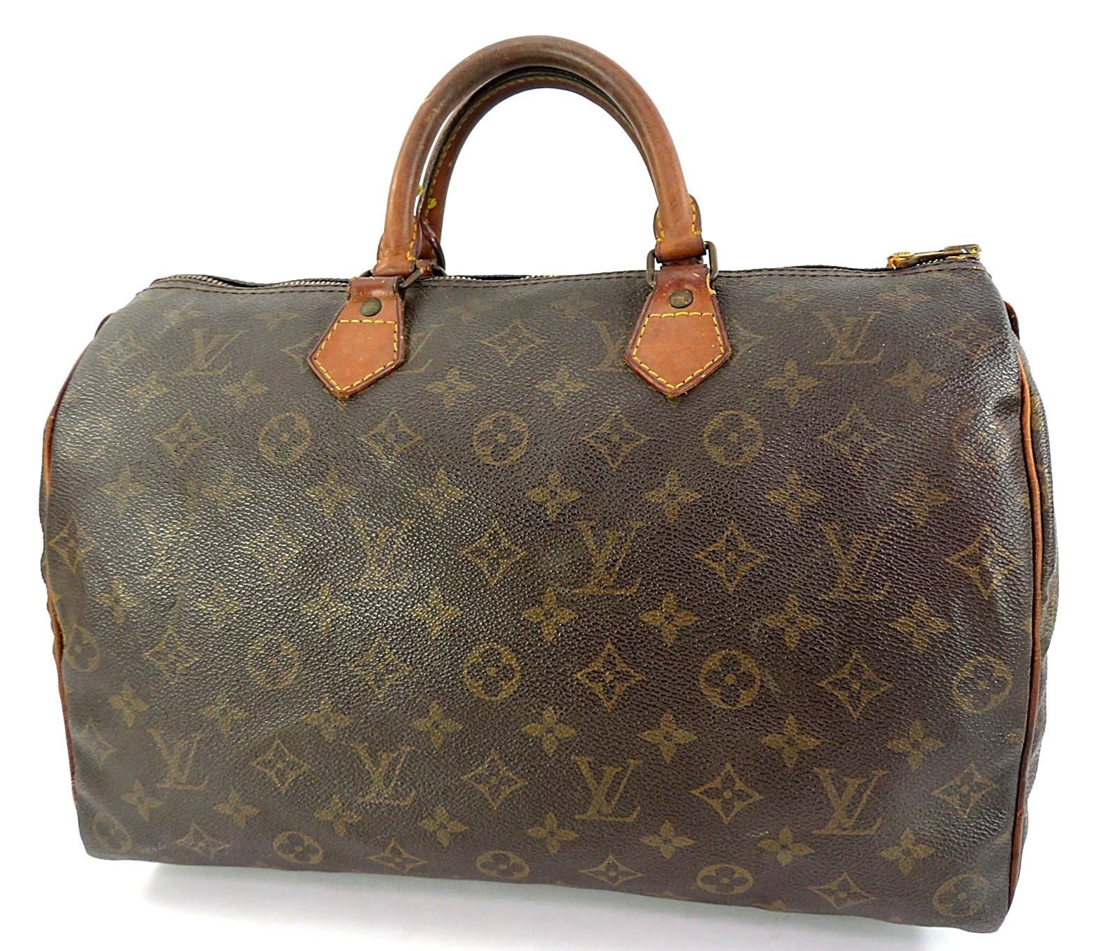 Authentic LOUIS VUITTON Speedy 35 Monogram Boston Hand Bag Purse #64324A
