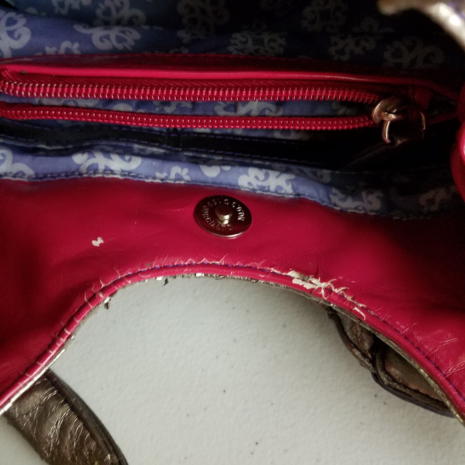 Kathy Van Zeeland Hobo Vegan Faux Leather Pleather Shoulder Bag Purse Pocketbook