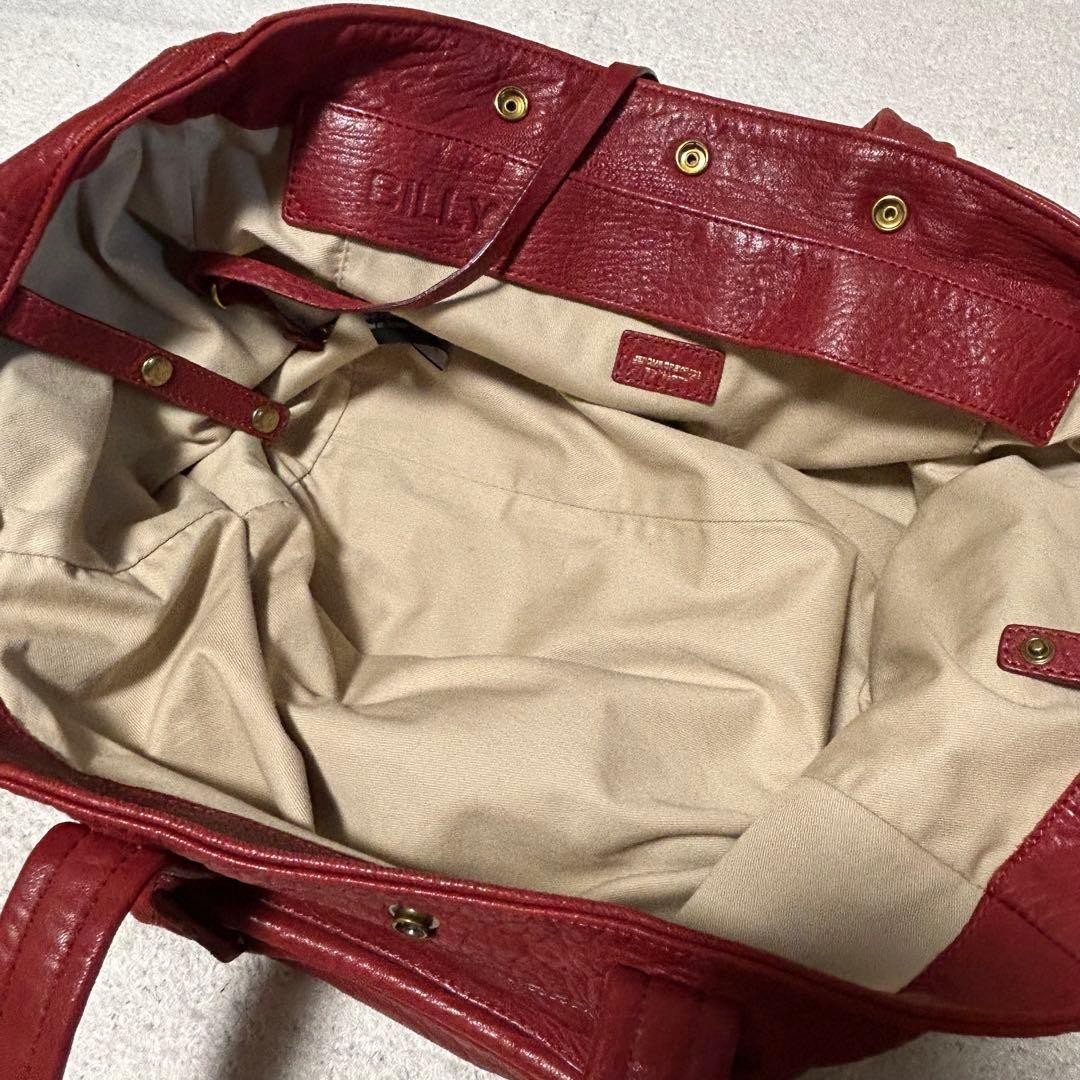 Jerome Dreyfuss Leather Tote Bag Red Women Rare Model limited Edition VHTF Pre-o