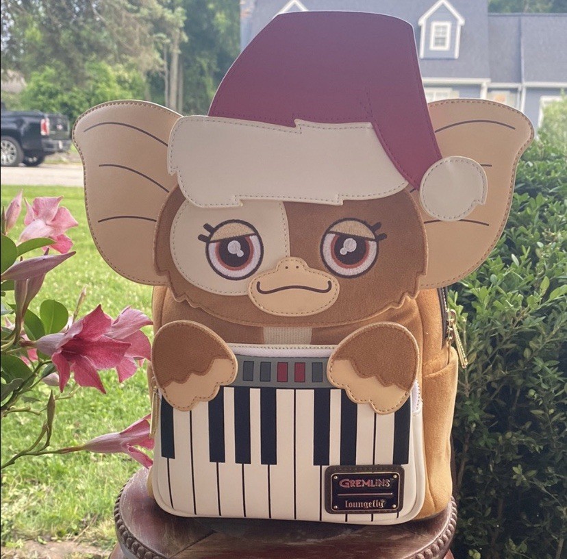 Gremlins Gizmo Holiday Cosplay with Removable Hat Mini Backpack