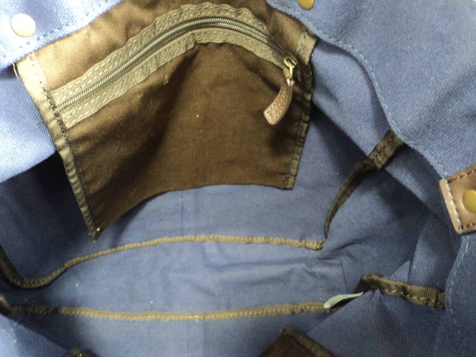 Levenger Oxford Navy Blue Book Tote