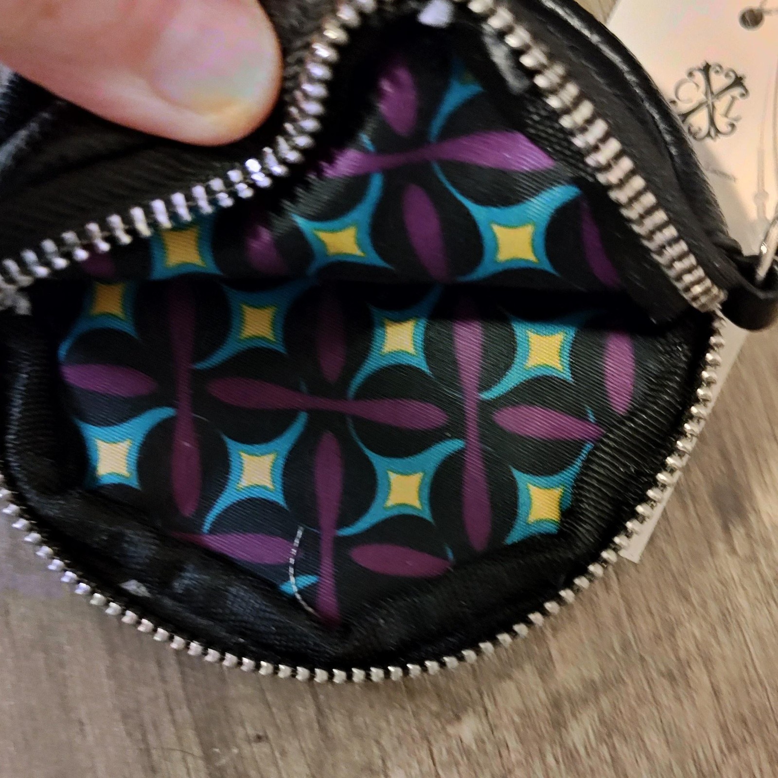 CXL by Christian Lacroix Camera Bag Womens Black Eve Pebble Detachable Mini Zip