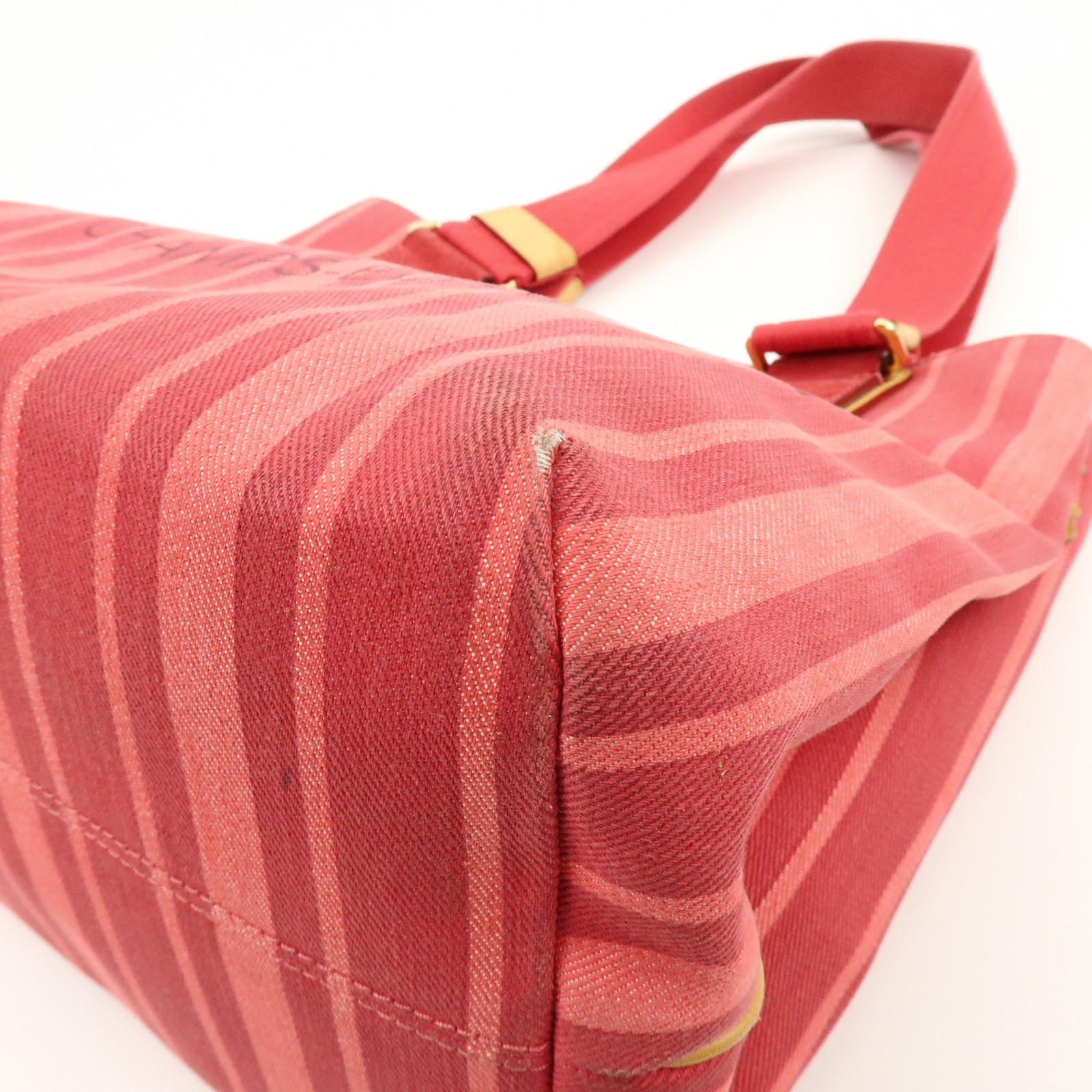 Louis Vuitton Plan Soleil Cabas PM Tote Bag Rouge Grenadine M94146 Auth Used F/S