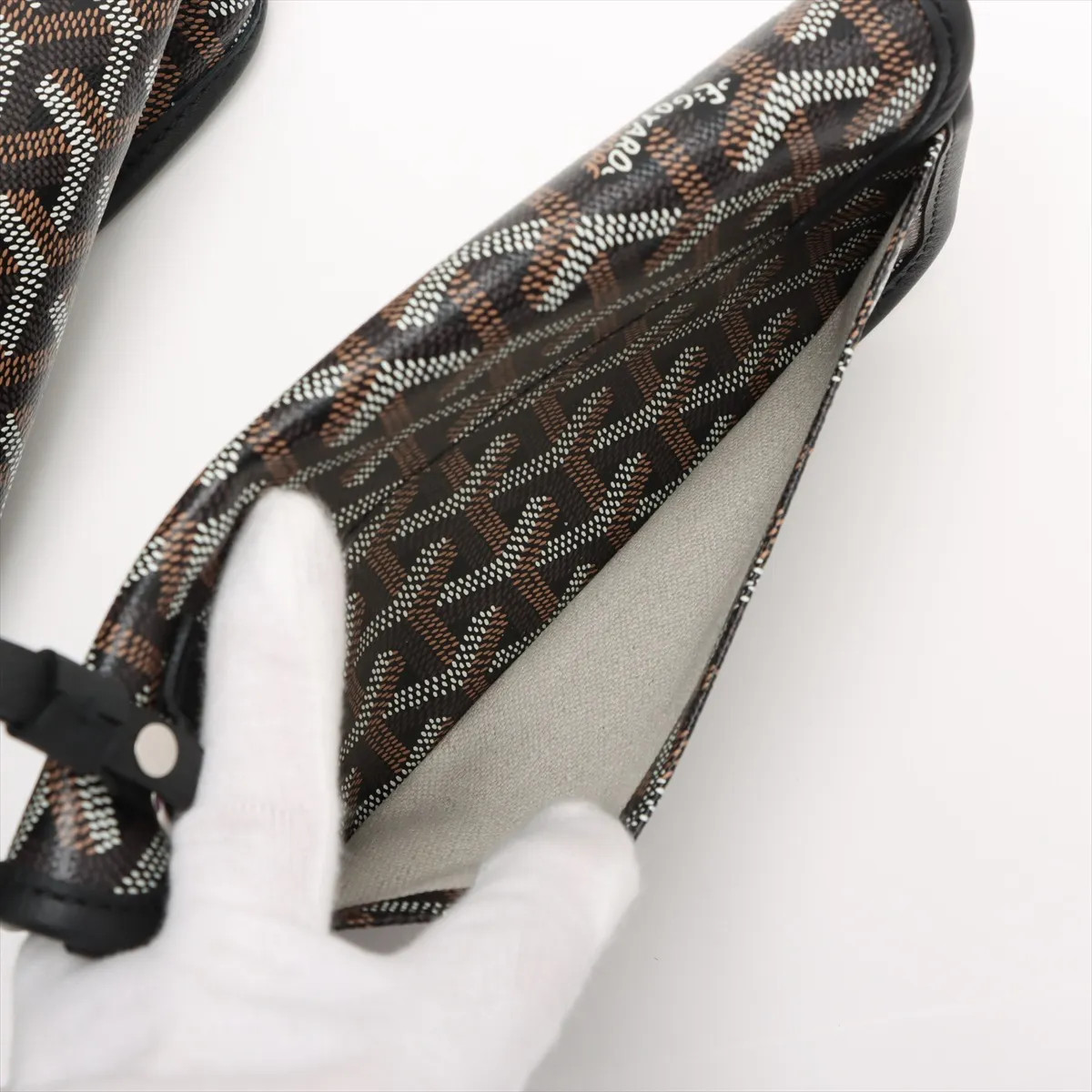 Goyard Anjou GM PVCx leather Tote bag Black