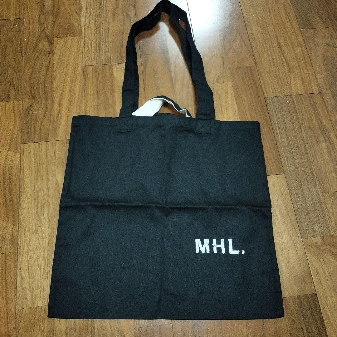 Margaret Howell Cotton Logo Tote Bag Black