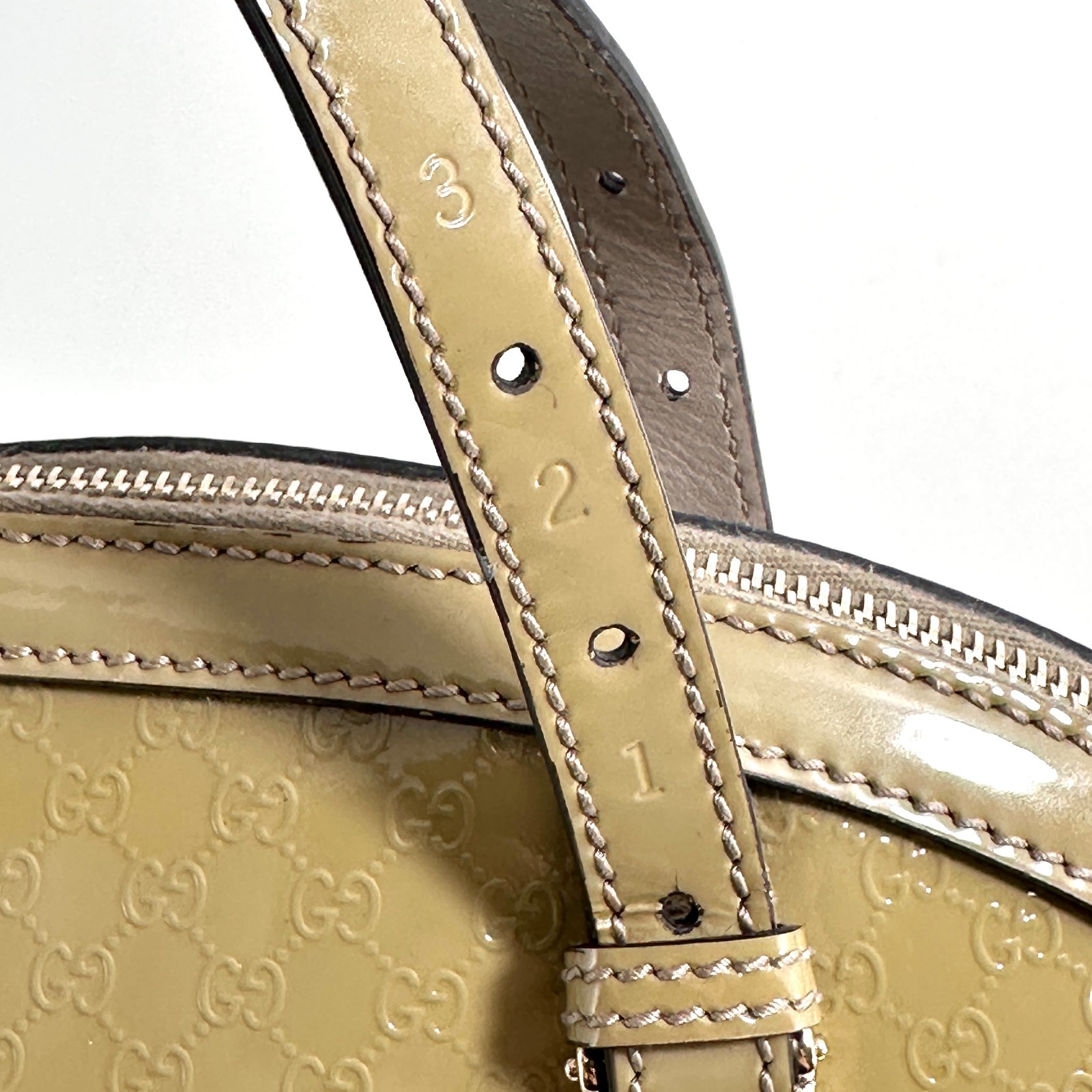 GUCCI Patent Leather 2 Way Handbag