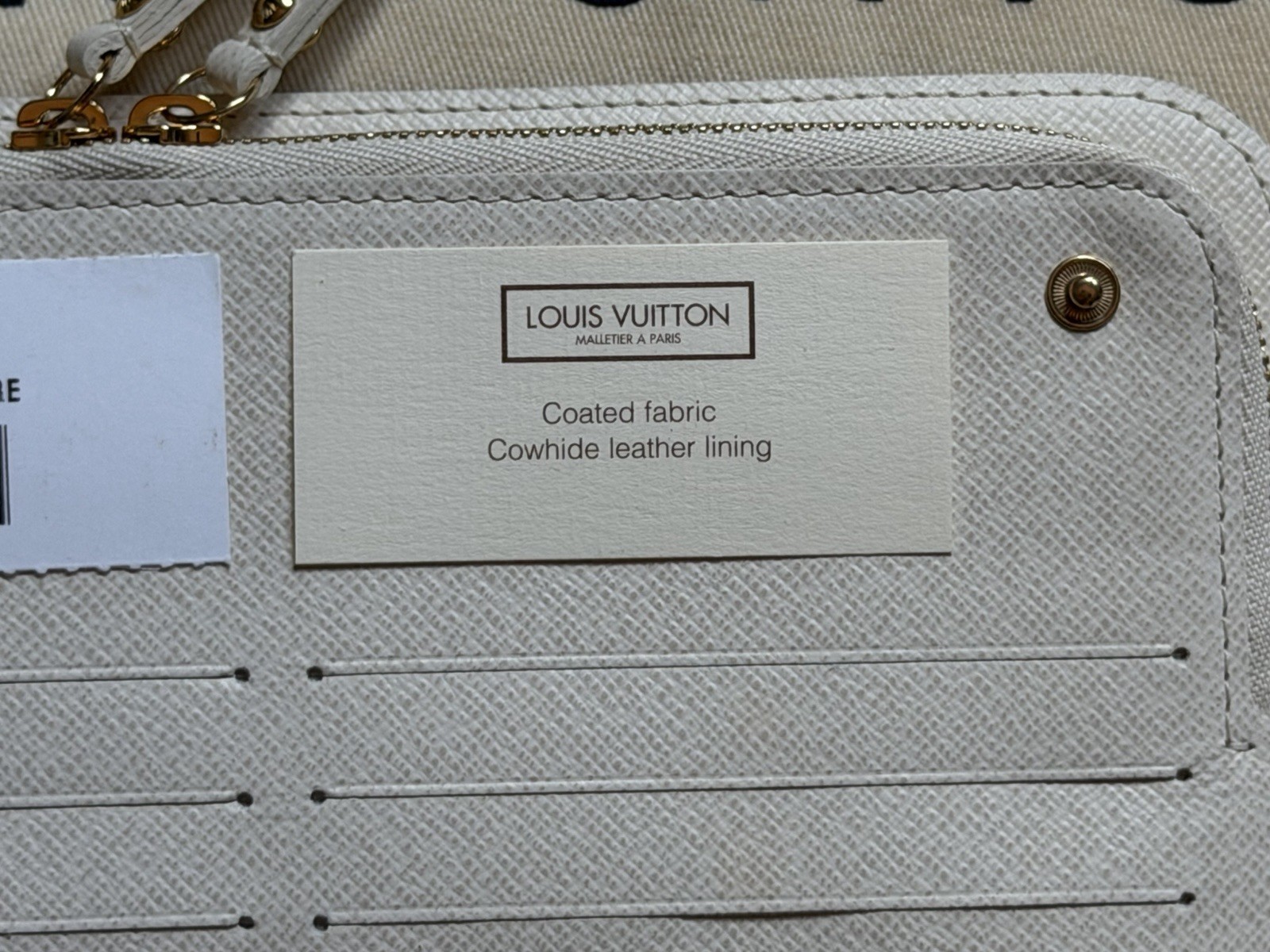 New W Tag Louis Vuitton Monogram Insolite Convertible Wallet/Bag/Wristlet Ivory
