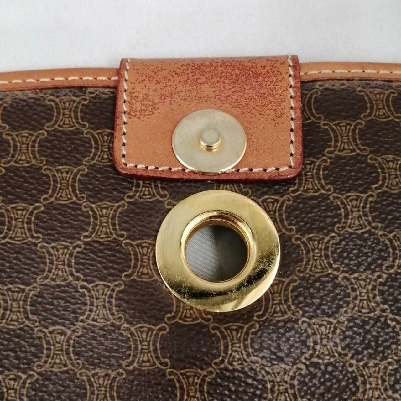 CELINE Macadam Circle Logo Shoulder Bag JMB11 Used