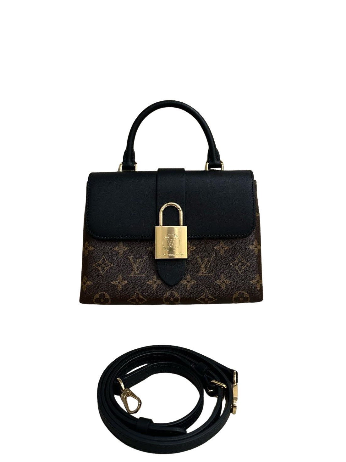 Louis Vuitton Locky Shoulder Bag BB Monogram Brown Canvas/Leather Unused