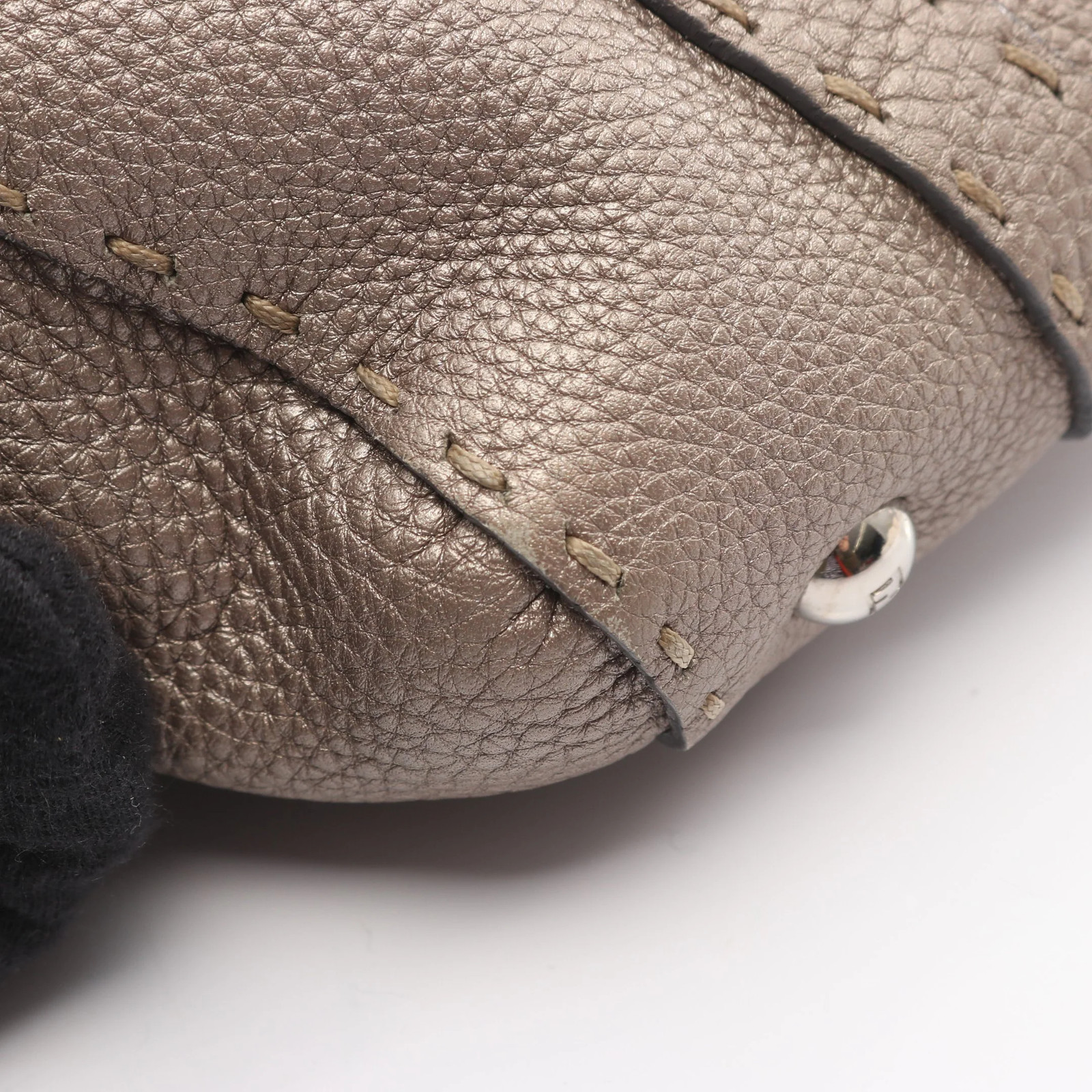 Fendi Handbag Beige Leather #RCB1866