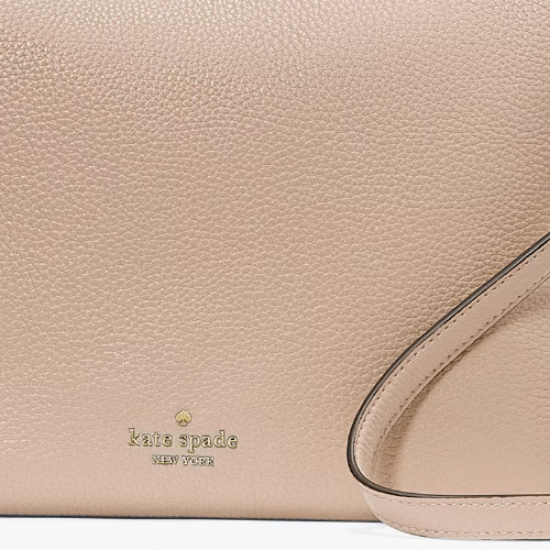 Kate Spade Leila Shoulder Bag Warm Beige Leather KB694 NWT Purse $399 Retail