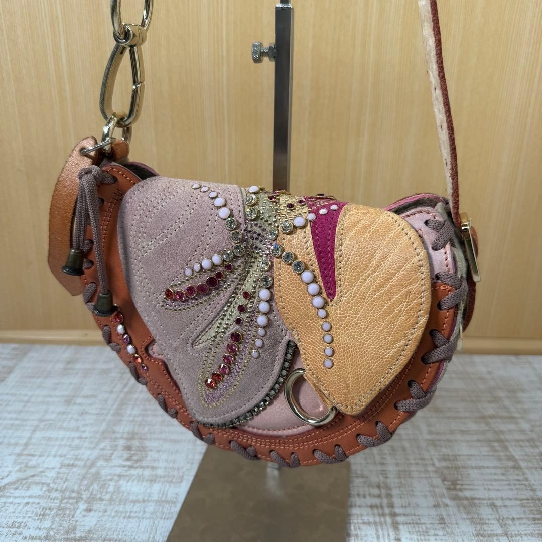 BRACHER EMDEN London One-Handle Shoulder Handbag Leather 8.7 x 6.7 inch Japan