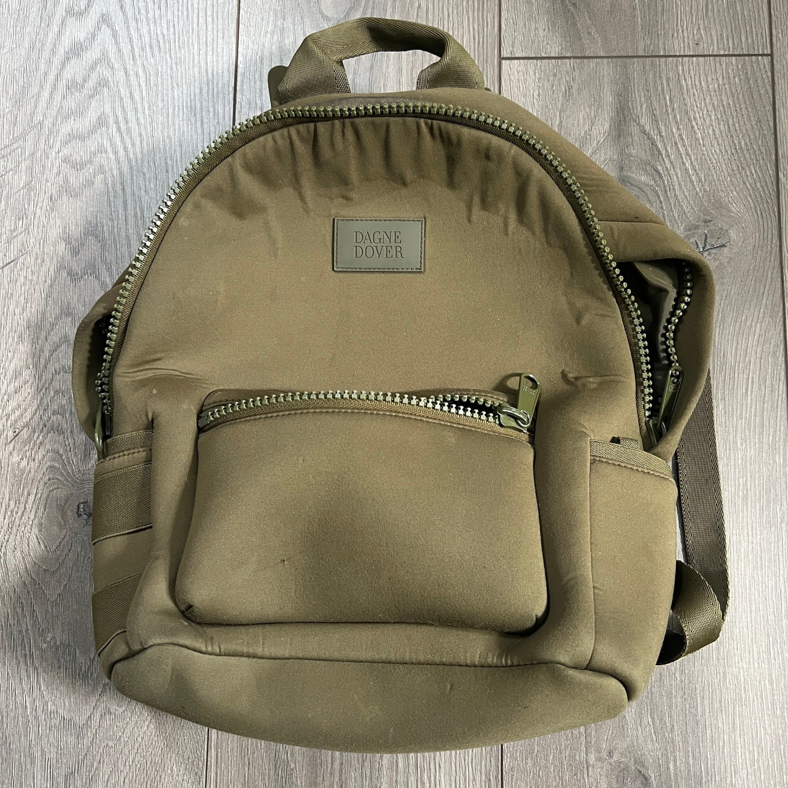 Dagne Dover Dakota Neoprene Backpack Olive Green Medium