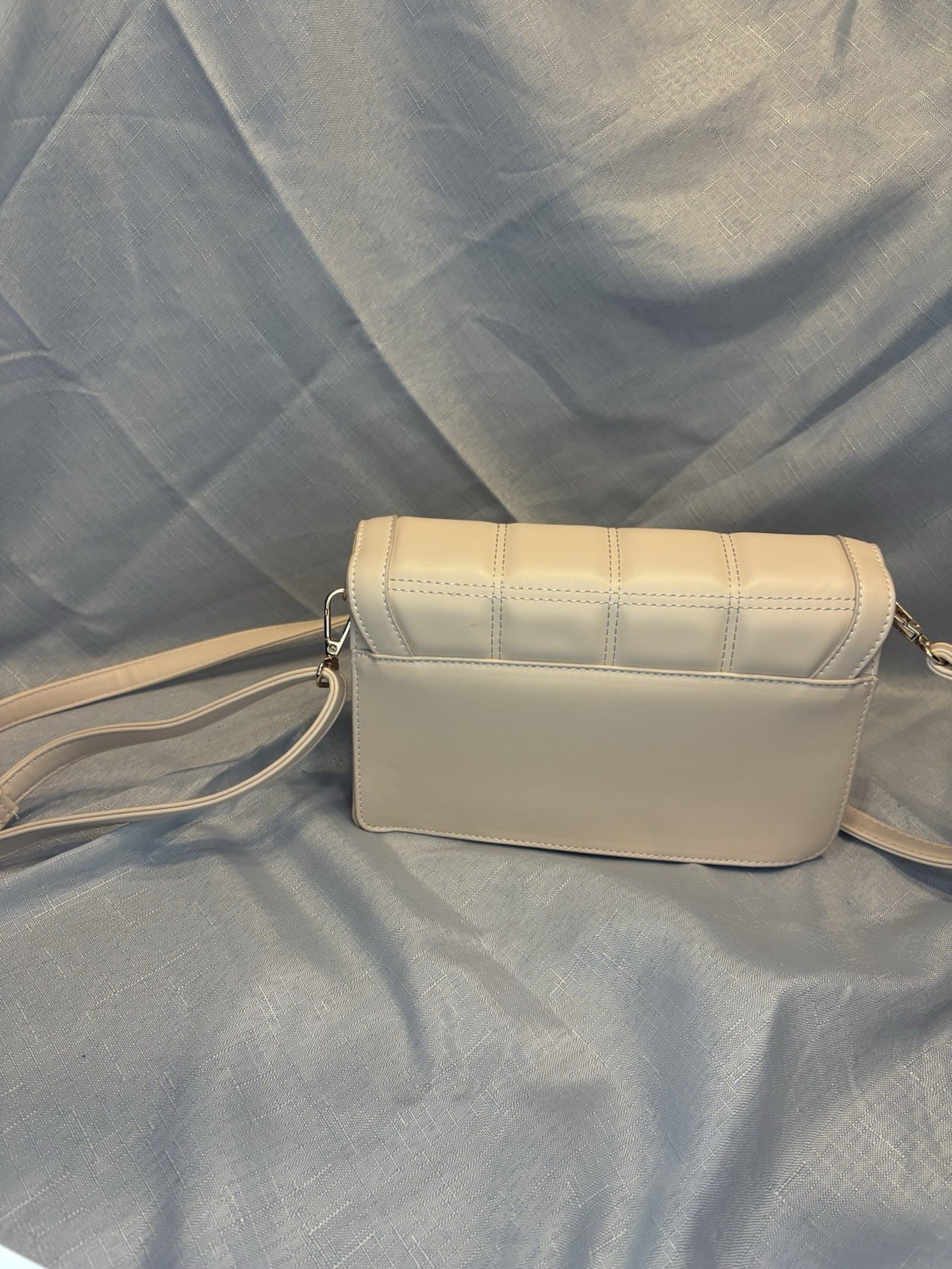 ✨ BECOOL Padded Quilted Crossbody – Cream/Beige – PRISTINE ✨