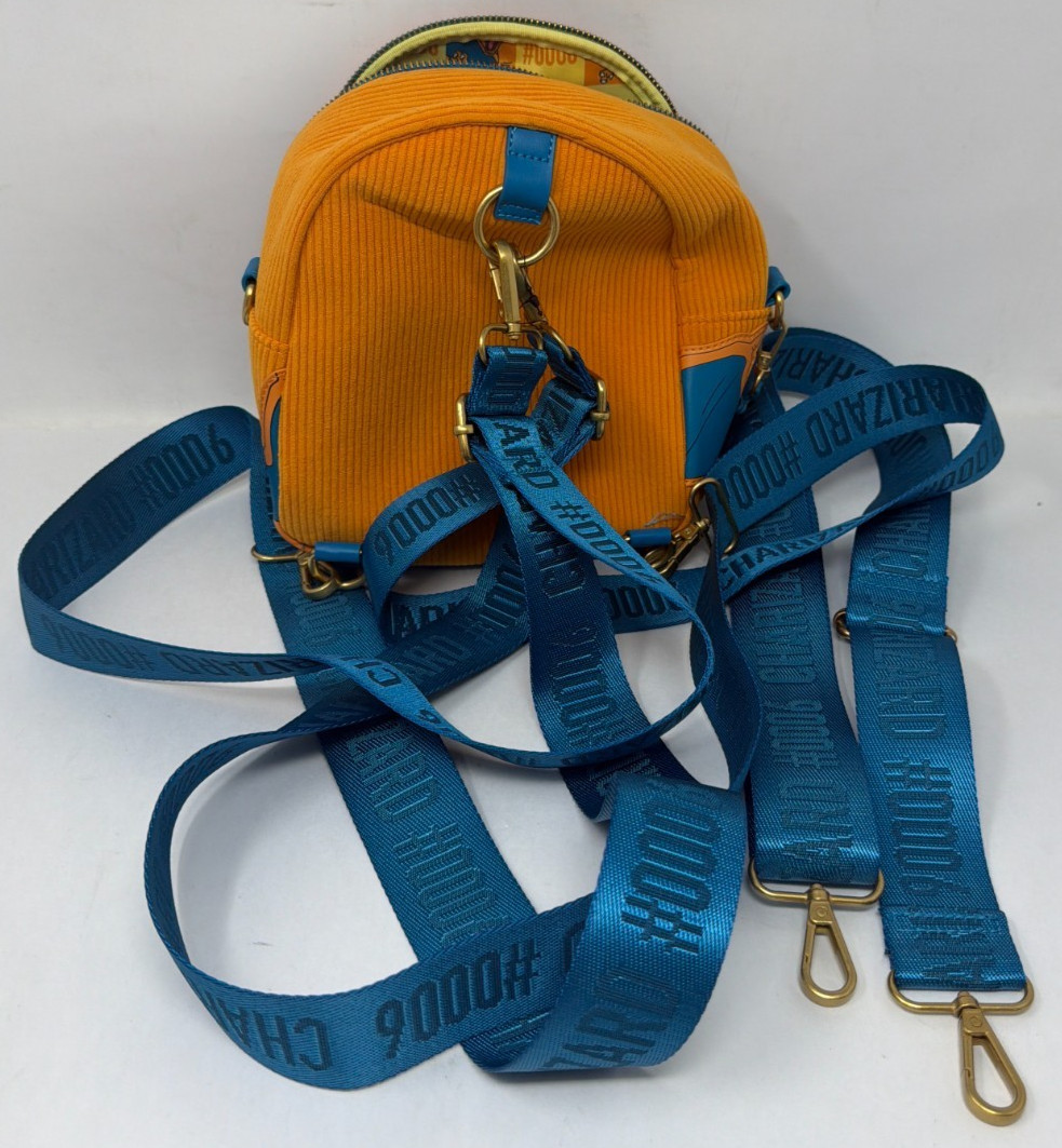 Pokemon Charizard Corduroy Convertible Mini-Backpack In Excellent Condition!