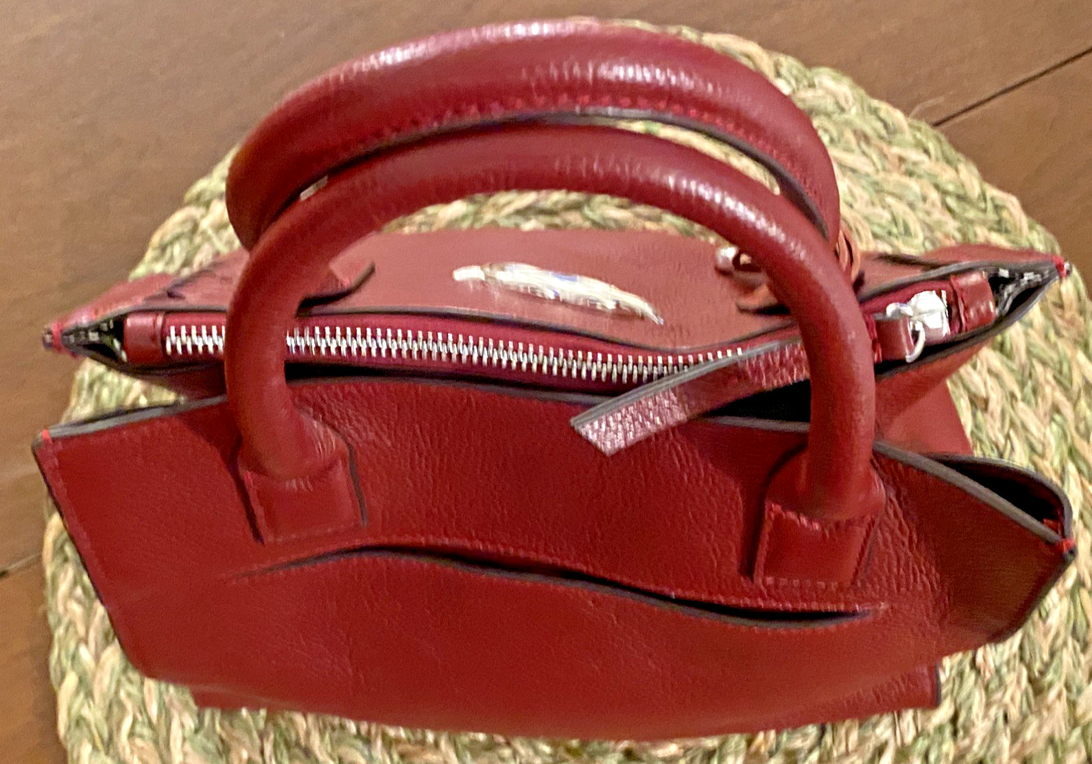 Brighton Interlok Flemming Chili Pepper Red Leather Tote Bag MSRP $465 Pre-owned