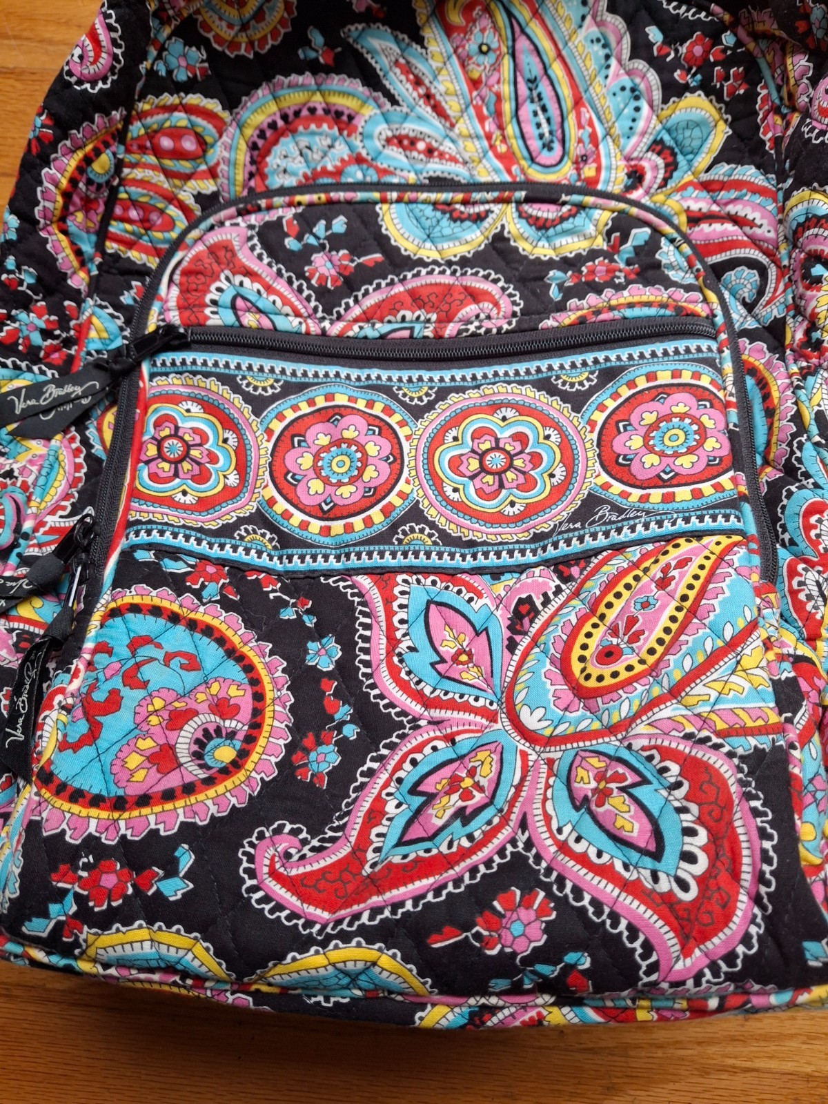 Vera Bradley Campus Backpack Quilted Parisian Paisley School Work Backpack