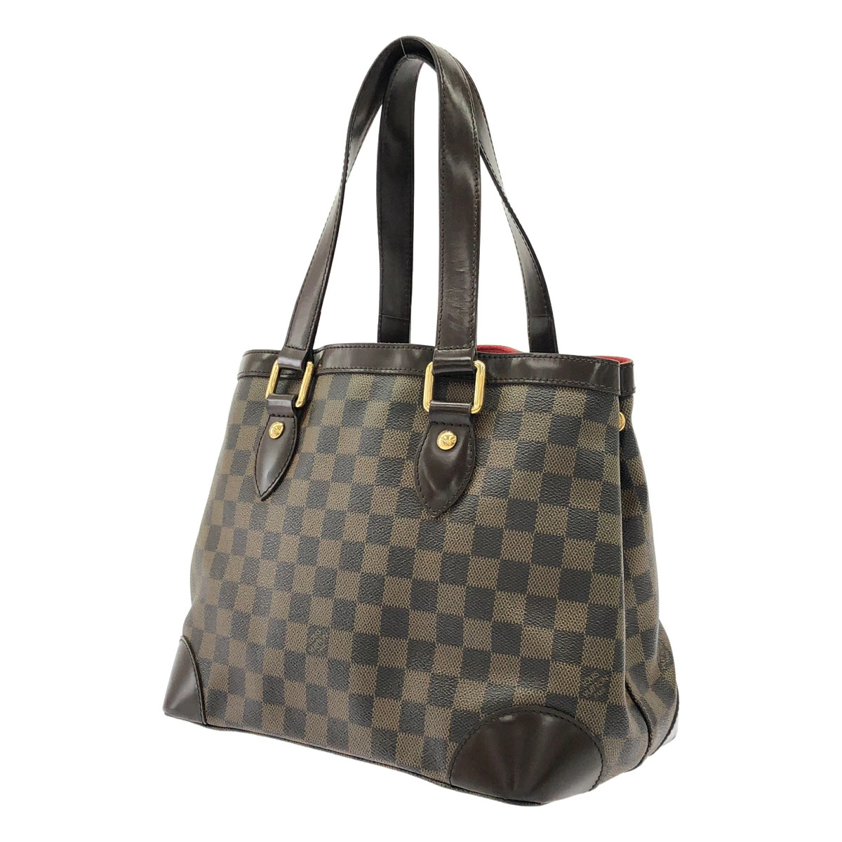 Louis Vuitton Hampstead PM Damier Canvas Handbag Brown M28x24x17cm