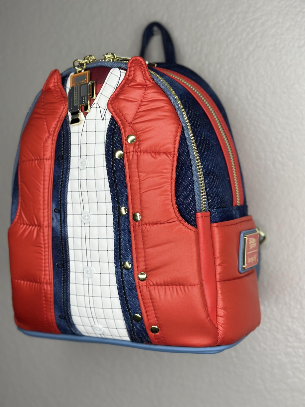 Loungefly Mini Backpack Bag Womens Multicolor Marty McFly Back To The Future