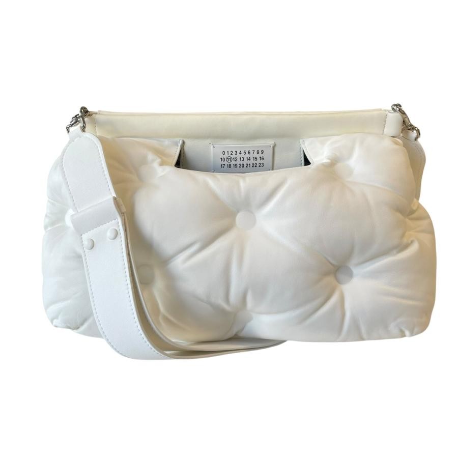 MAISON MARGIELA Bag: Glam Slam Classique MEDIUM White W48H29D12cm;