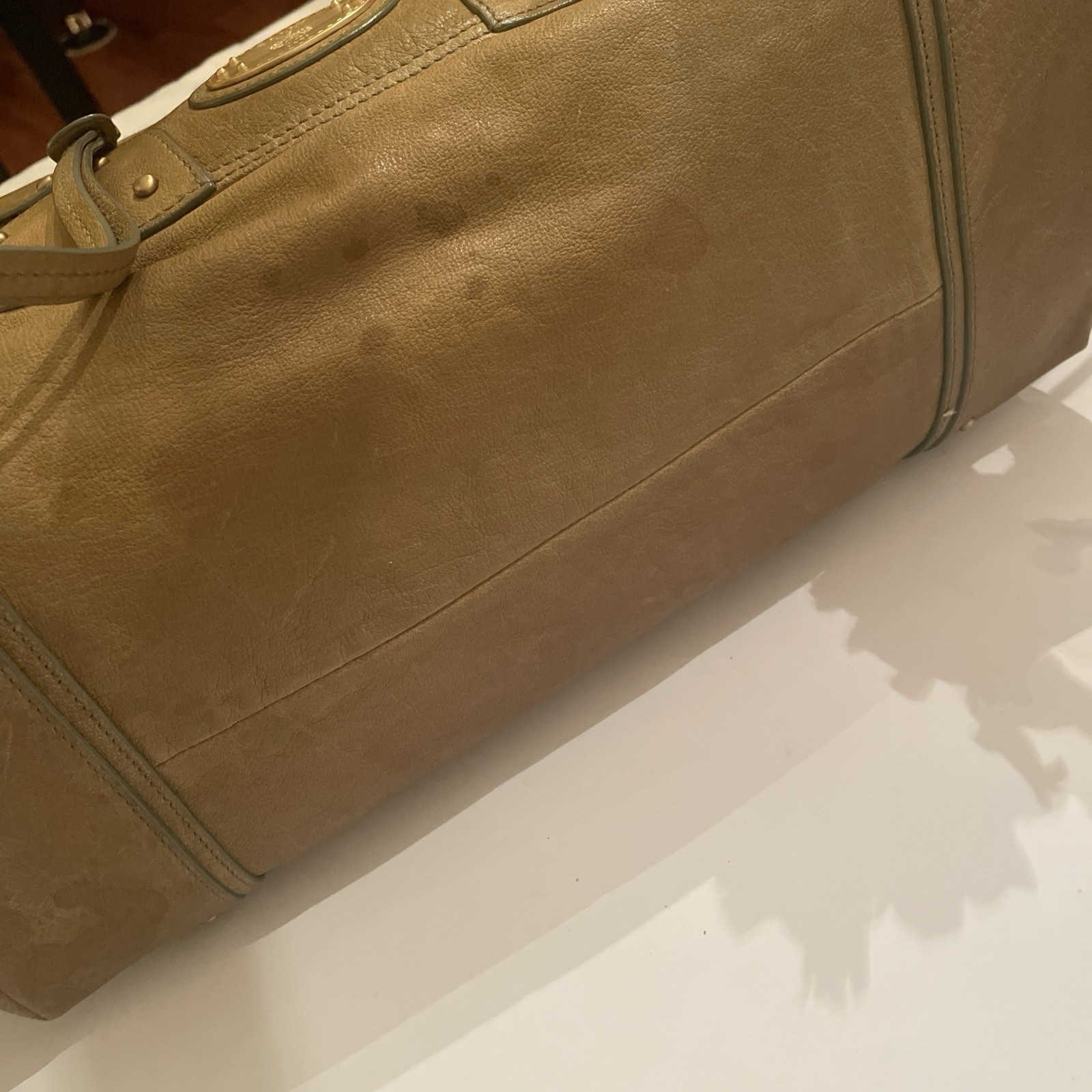 Bally Women’s Vintage Y2K Leather Bag with Double Handles and Zipper Details