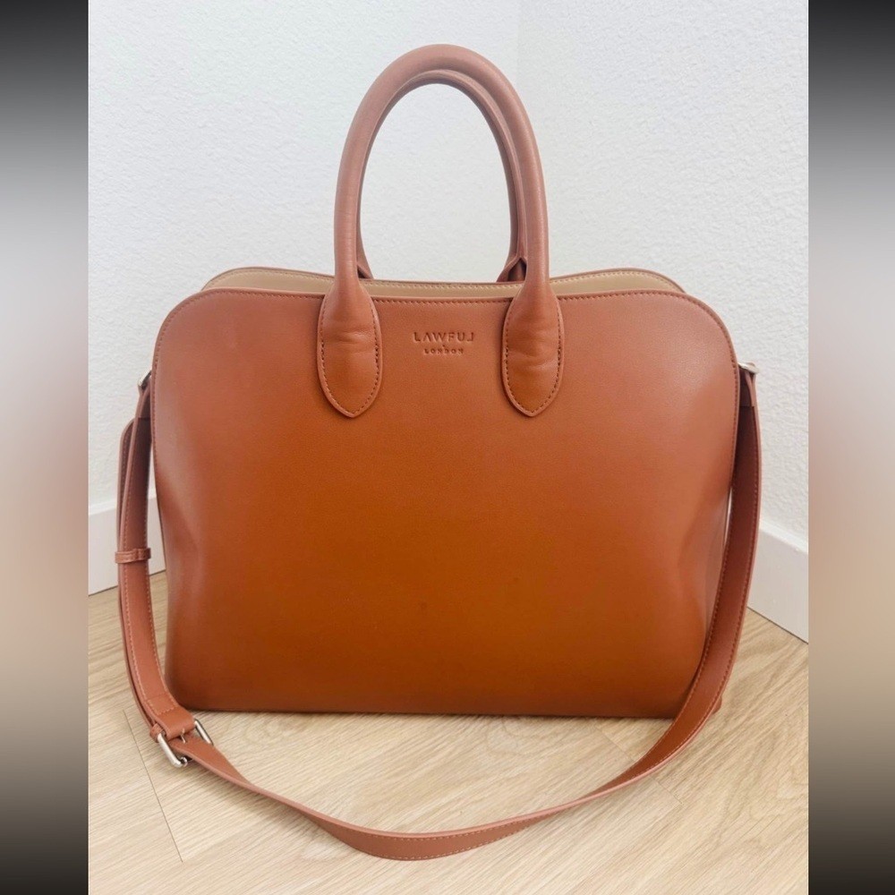 LAWFUL LONDON Rosa Tan Tote Bag NWOT