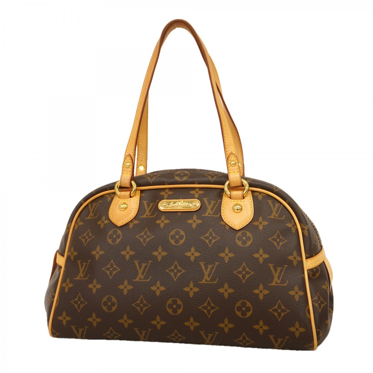 Auth [6ed3326] LOUIS VUITTON Handbag Monogram Montorgueil PM M95565 Brown [P…