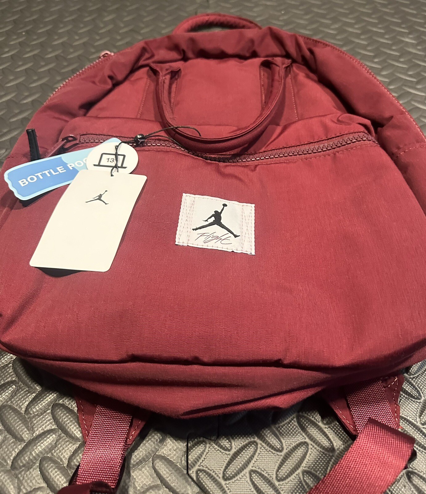 Nike Jordan Flight Backpack 13″ Laptop School Bag Cherry Wood Red WA0730