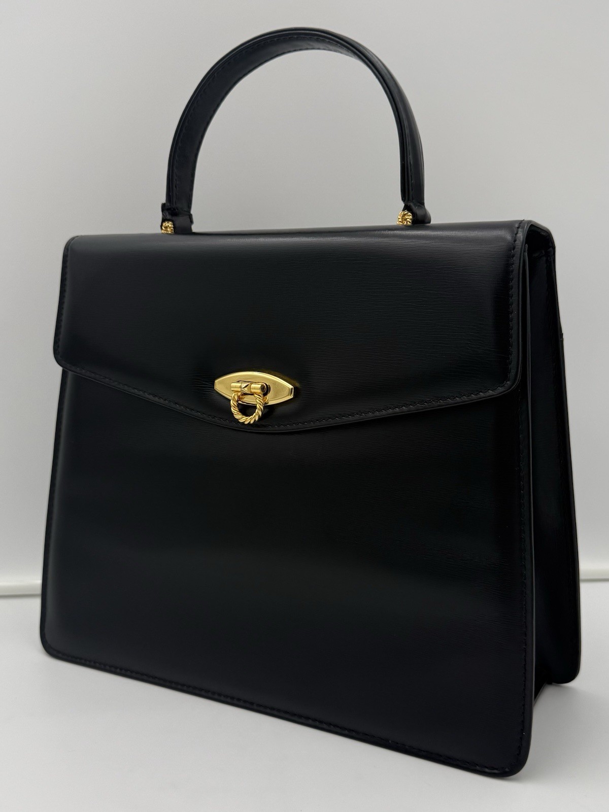 LAUNER 1941 LONDON Black Calf 28 Bag • Royal Warrant H.M. QUEEN Made in ENGLAND