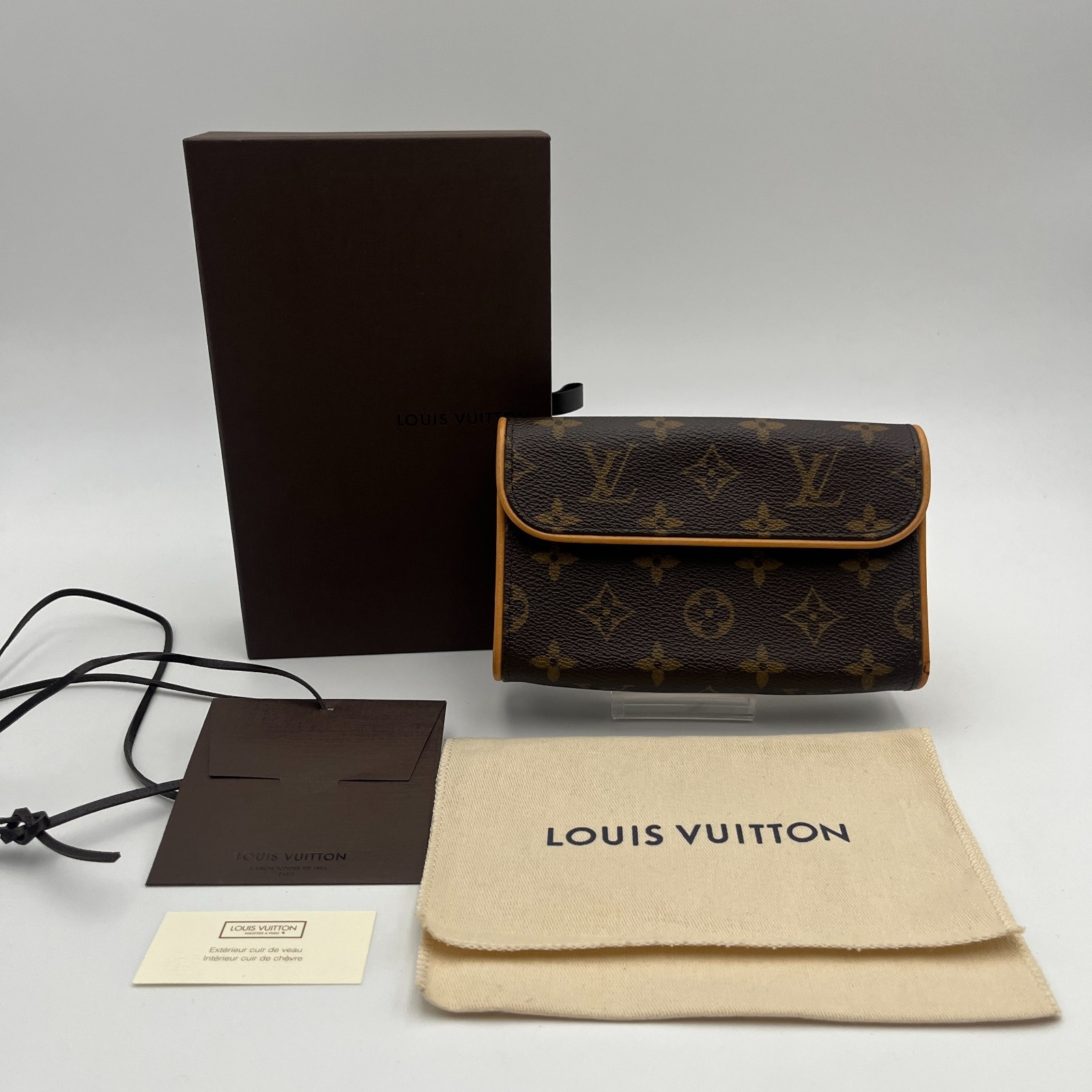 LOUIS VUITTON M51855 Pochette Florentine Bag Waist Pouch Monogram W/Box C140