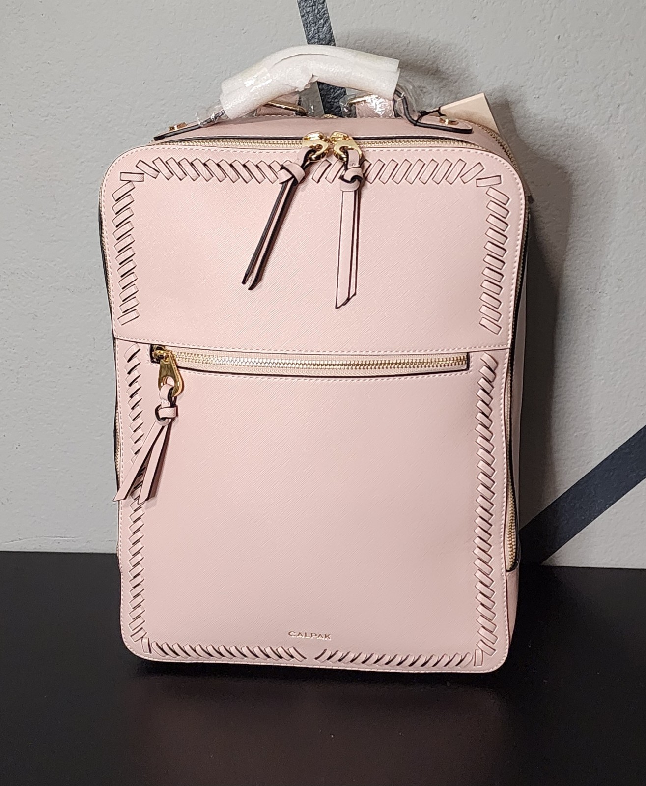 NWT Calpak Kaya 15″ Laptop Backpack In Blush Travel Work Bag