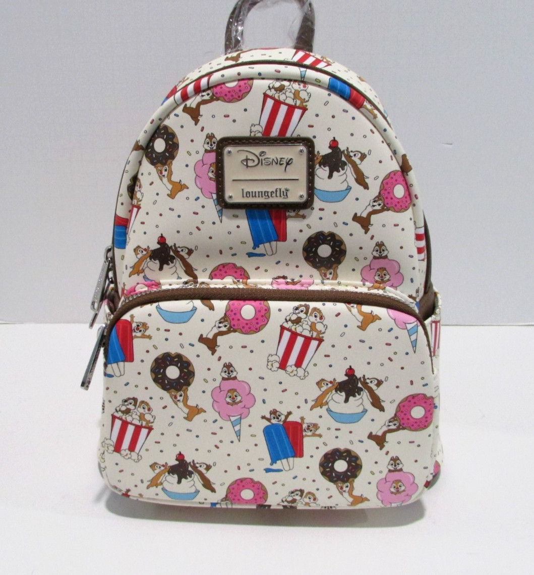 Loungefly Disney Chip & Dale Sweet Treats Mini Backpack NWT