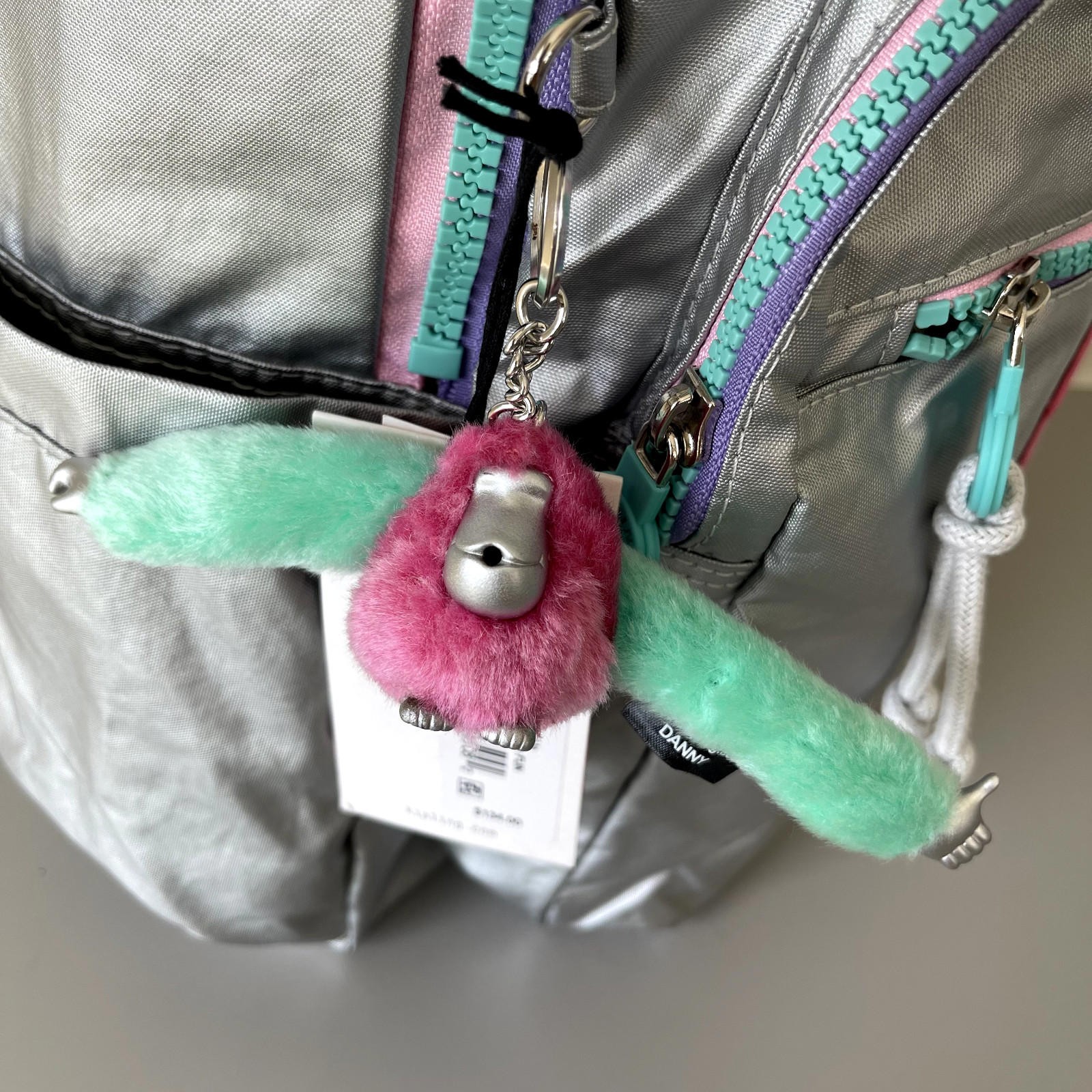 Kipling Seoul Up 17″ Laptop Extra Large Backpack in Metallic Silvery Fun NWT