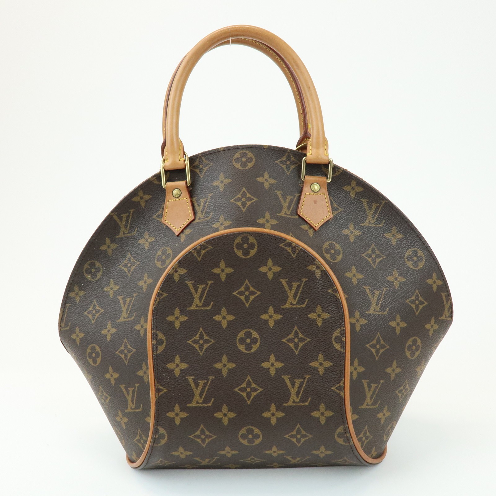 Louis Vuitton Monogram Ellipse MM Hand Bag Brown M51126 Authentic Used F/S