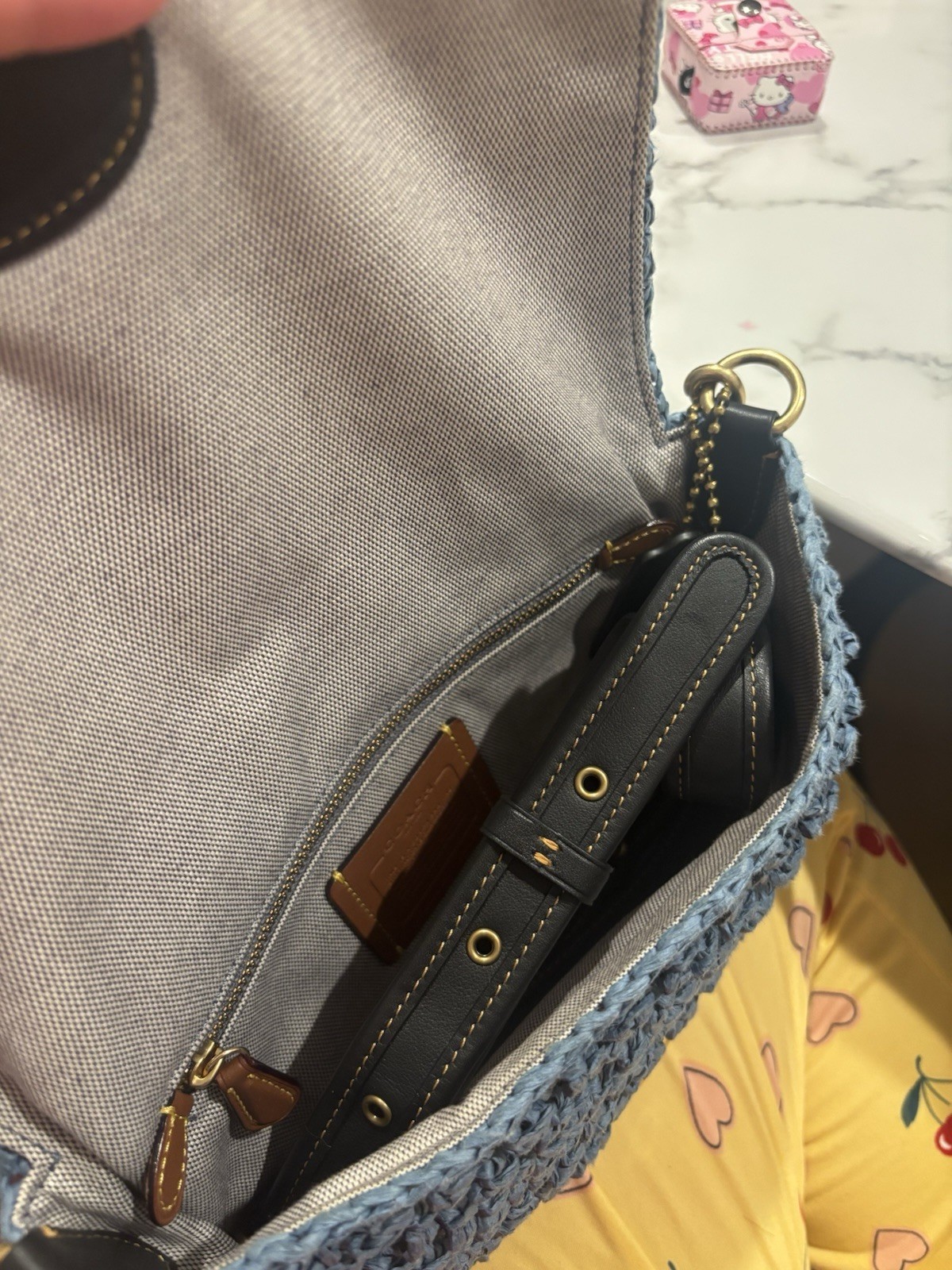 COACH Soft Tabby Shoulder Bag w/ Cherry Embroidery