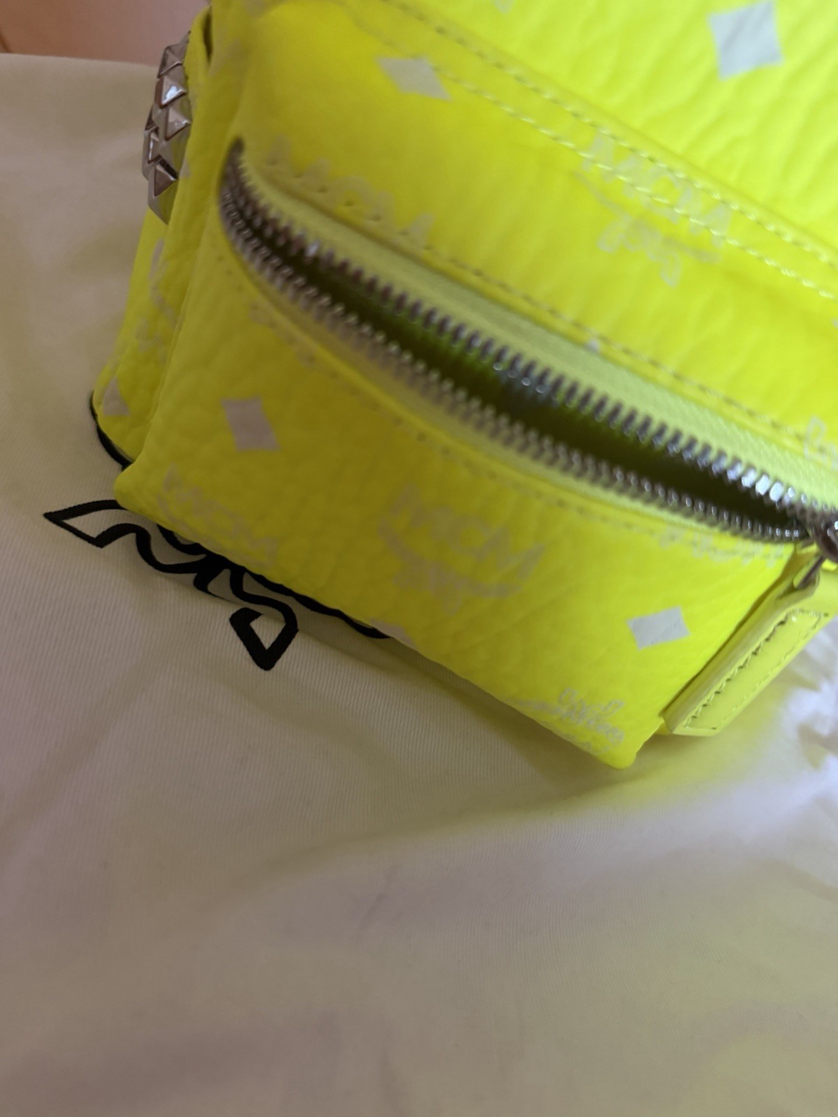 Authentic MCM Stark Bebe Boo X-Mini Backpack