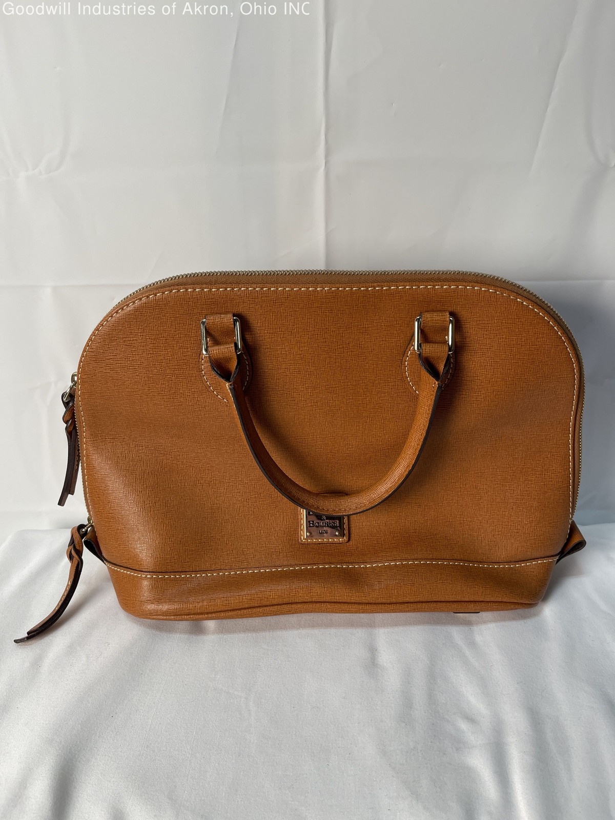 Gently Loved Certified Authentic Caramel Dooney & Bourke Dome Satchel Handbag