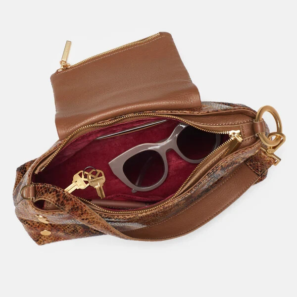 Hammitt VIP Satchel Studded Brushed Gold Leather Centerpiece Shoulder Bag