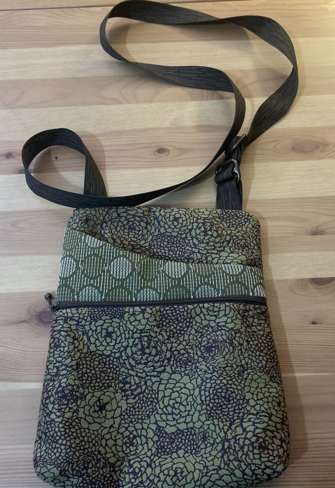 Maruca Pocket Bag W/adjustable Cross Body Strap 8” wide x 10” tall x 1.5” deep