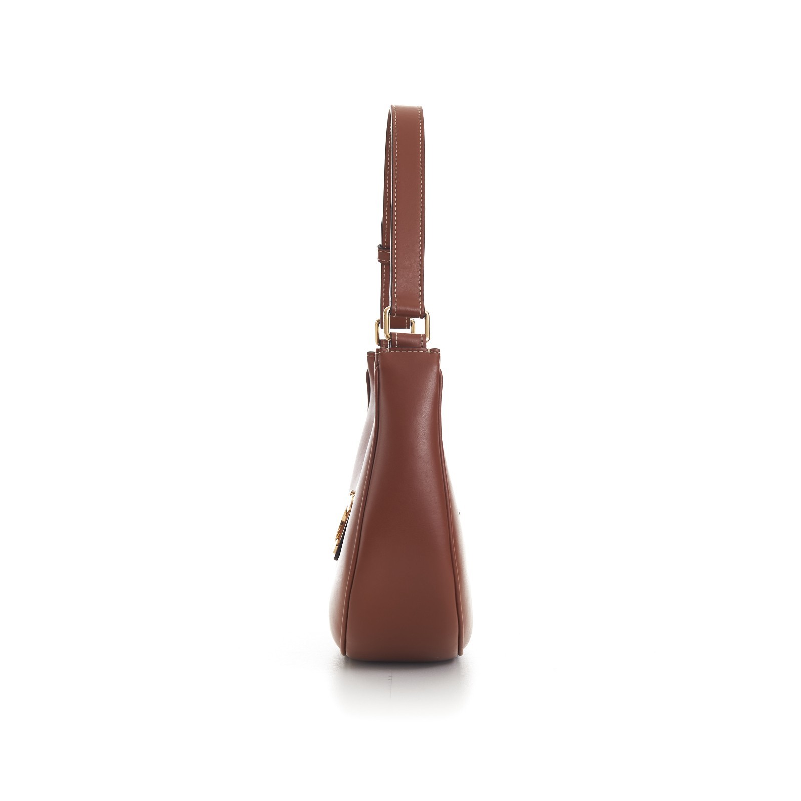 CELINE 2750$ New Medium AVA Triomphe Bag – Tan Brown Smooth Calfskin Auth