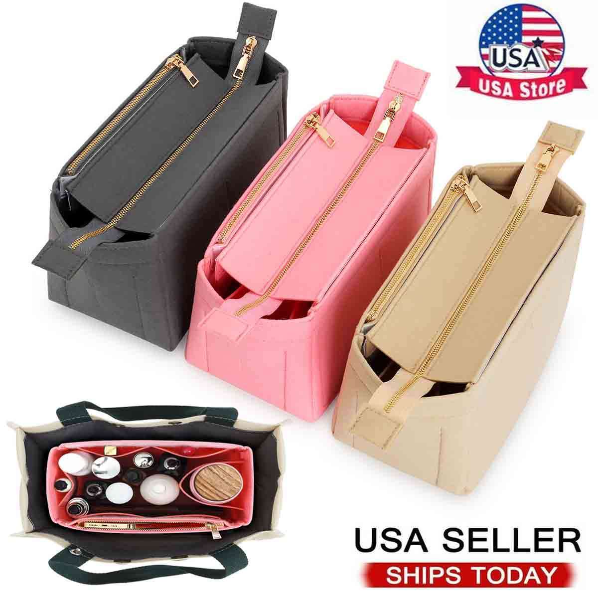 Felt Purse Handbag Organizer Insert Multi pocket Storage Tote Shaper Liner Bag
